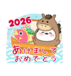 シマエナガ/毎年使える♥年末年始(名前23)（個別スタンプ：14）