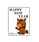 enacocoの年賀状2026（個別スタンプ：4）