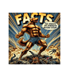 ゴールデンレトリーバー【最強・アメコミ】（個別スタンプ：1）