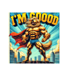 ゴールデンレトリーバー【最強・アメコミ】（個別スタンプ：3）