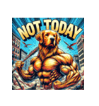 ゴールデンレトリーバー【最強・アメコミ】（個別スタンプ：5）