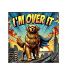 ゴールデンレトリーバー【最強・アメコミ】（個別スタンプ：7）