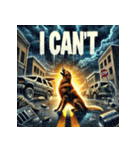 ゴールデンレトリーバー【最強・アメコミ】（個別スタンプ：8）