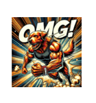 ゴールデンレトリーバー【最強・アメコミ】（個別スタンプ：12）