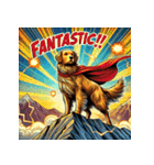 ゴールデンレトリーバー【最強・アメコミ】（個別スタンプ：15）