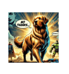 ゴールデンレトリーバー【最強・アメコミ】（個別スタンプ：19）