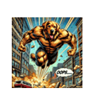 ゴールデンレトリーバー【最強・アメコミ】（個別スタンプ：20）