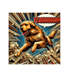 ゴールデンレトリーバー【最強・アメコミ】（個別スタンプ：24）