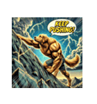 ゴールデンレトリーバー【最強・アメコミ】（個別スタンプ：34）