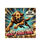 ゴールデンレトリーバー【最強・アメコミ】（個別スタンプ：36）