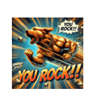 ゴールデンレトリーバー【最強・アメコミ】（個別スタンプ：38）