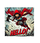 最強赤ずきん【アメコミ風】（個別スタンプ：2）