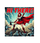 最強赤ずきん【アメコミ風】（個別スタンプ：3）