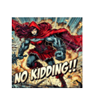 最強赤ずきん【アメコミ風】（個別スタンプ：6）