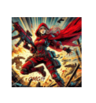 最強赤ずきん【アメコミ風】（個別スタンプ：7）