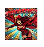 最強赤ずきん【アメコミ風】（個別スタンプ：11）