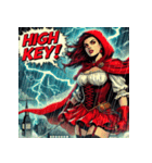 最強赤ずきん【アメコミ風】（個別スタンプ：17）