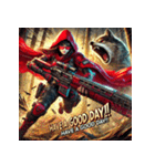 最強赤ずきん【アメコミ風】（個別スタンプ：22）