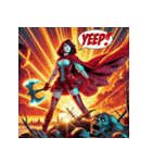 最強赤ずきん【アメコミ風】（個別スタンプ：27）