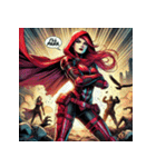 最強赤ずきん【アメコミ風】（個別スタンプ：30）