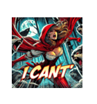 最強赤ずきん【アメコミ風】（個別スタンプ：31）