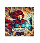 最強赤ずきん【アメコミ風】（個別スタンプ：33）