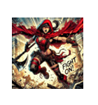 最強赤ずきん【アメコミ風】（個別スタンプ：34）