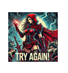 最強赤ずきん【アメコミ風】（個別スタンプ：37）