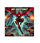 最強赤ずきん【アメコミ風】（個別スタンプ：39）