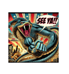 蛇無双。（個別スタンプ：8）