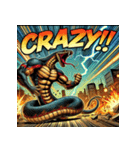 蛇無双。（個別スタンプ：18）