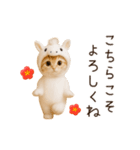 年末年始＆あけおめ！うまの着ぐるみネコ♡（個別スタンプ：5）