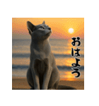 毎年使える♡ロシアンブルーの年末年始（個別スタンプ：23）