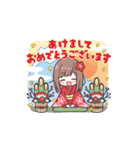 めでたカワイイ♡あけおめジャージちゃん（個別スタンプ：1）