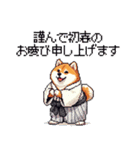 冬 年末年始のふとっちょ柴犬 ずっと使える（個別スタンプ：23）