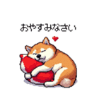 冬 年末年始のふとっちょ柴犬 ずっと使える（個別スタンプ：34）