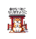 冬 年末年始のふとっちょ柴犬 ずっと使える（個別スタンプ：37）