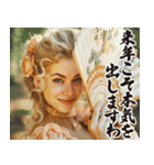 お正月のお嬢様スタンプ【新年/あけおめ】（個別スタンプ：32）