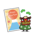 飛び出す♪無難に使える年末年始スタンプ（個別スタンプ：6）
