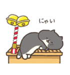 ☆とろけるネコのお正月☆ハチワレ（個別スタンプ：25）