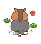 ☆とろけるネコのお正月☆ハチワレ（個別スタンプ：40）