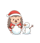 ほっこりハリネズミのお正月スタンプ⭐︎（個別スタンプ：36）