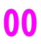 局番数字桃色 N（個別スタンプ：1）