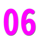 局番数字桃色 N（個別スタンプ：4）