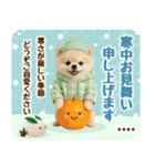 名入れ☆癒しポメの毎年使える年賀状（個別スタンプ：37）