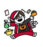 年末年始、やる事多すぎイイィーーッ！(紫)（個別スタンプ：1）