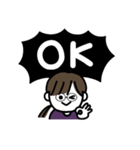 年末年始、やる事多すぎイイィーーッ！(紫)（個別スタンプ：9）