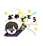 年末年始、やる事多すぎイイィーーッ！(紫)（個別スタンプ：38）