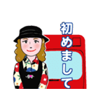 キッチンカー シリーズ 赤いキッチンカー（個別スタンプ：1）