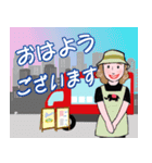 キッチンカー シリーズ 赤いキッチンカー（個別スタンプ：3）